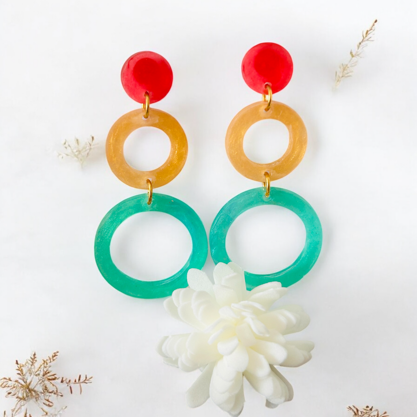 Resin Long Earrings